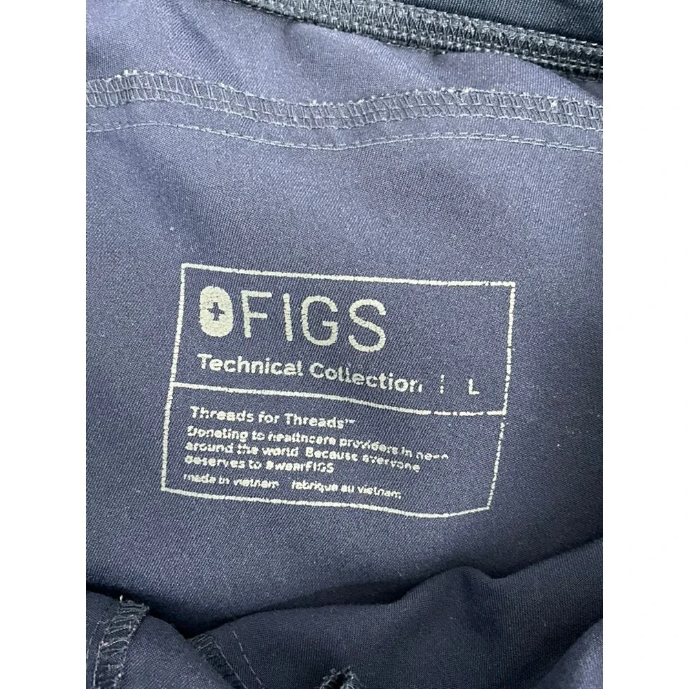 FIGS‎ Technical Collection Men's Navy Blue Scrub Pants Size Large Cargo Pocket